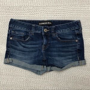 Express Low Rise Double Hem Shorts